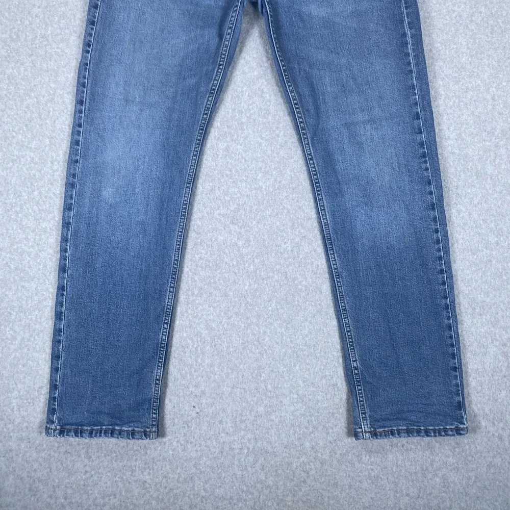 Levi's 505 Regular Fit Jeans Mens 34x30 Blue Straight Leg Stretch